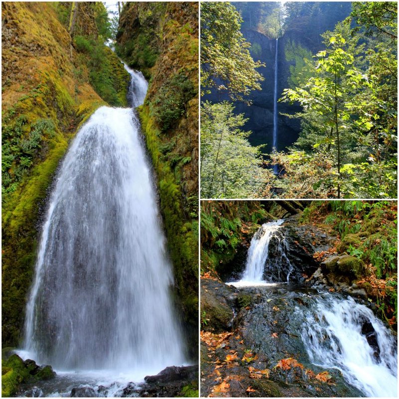Columbia River Gorge Waterfall Collage